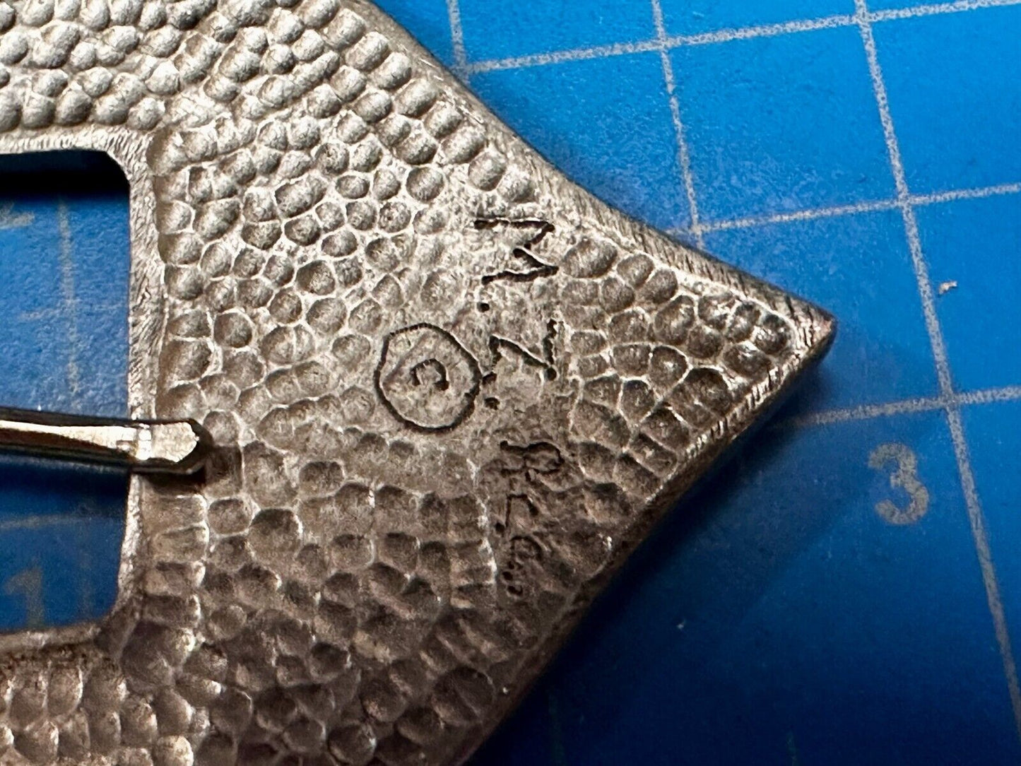 Beautiful Heart Shape Textured Replacement Dress Silver Tone Belt Buckle- MZ RCC