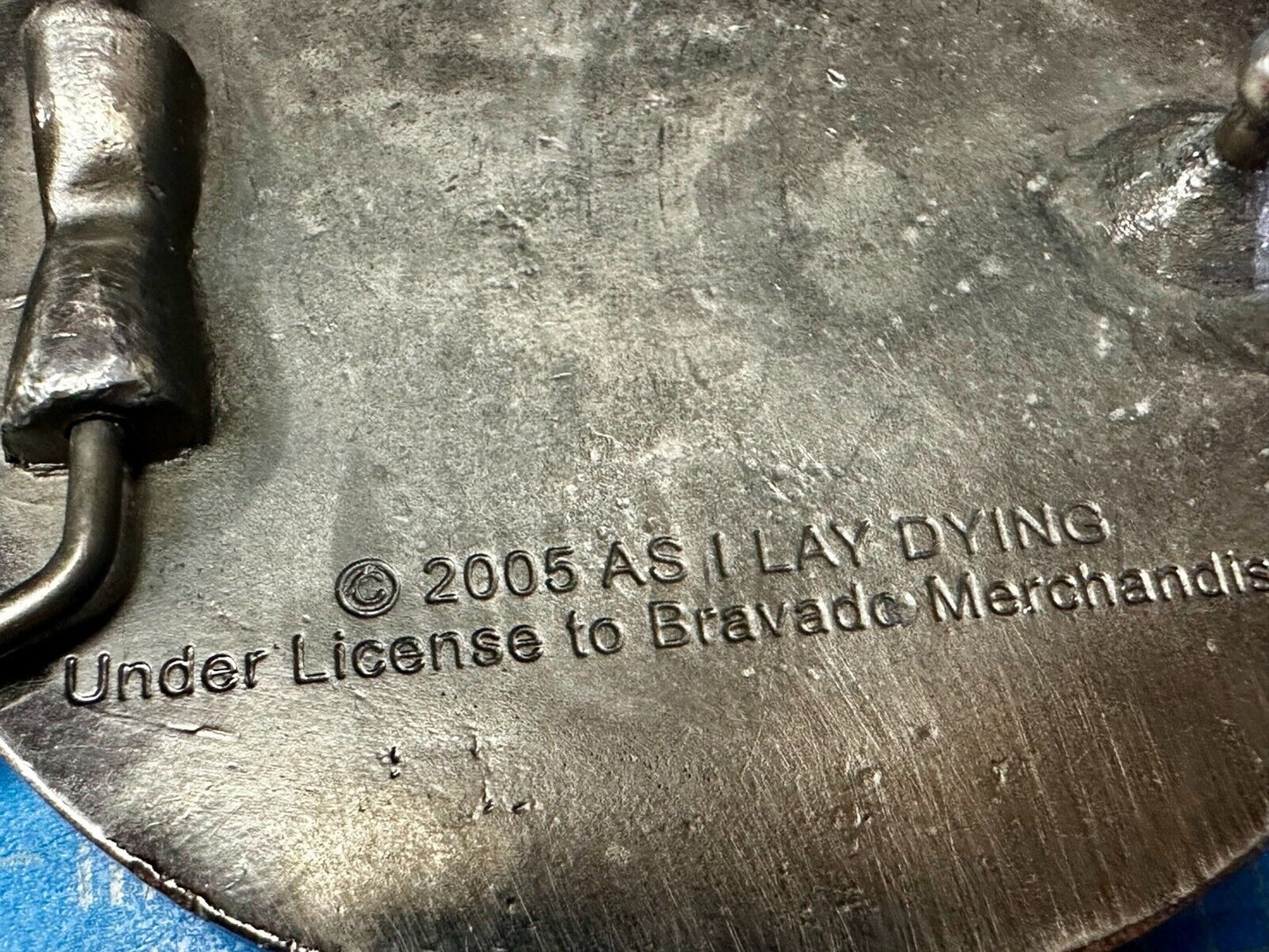 2005 As I Lay Dying Heavy Metal Rock Band Round Skull Music Belt Buckle