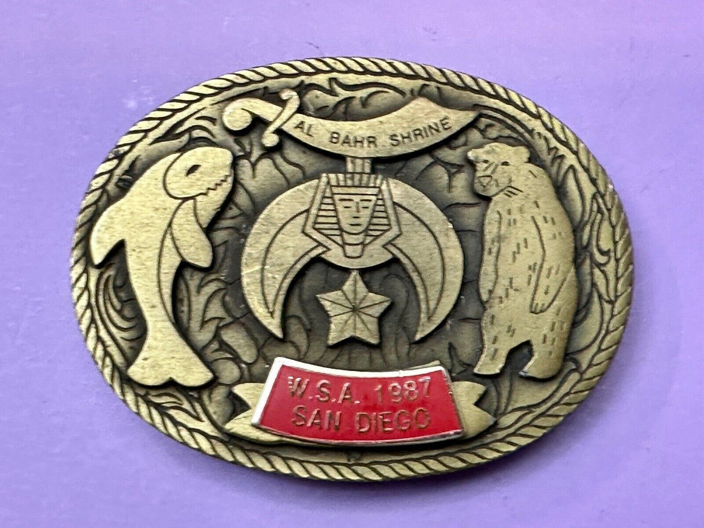 Belt Buckle Texas Shriners