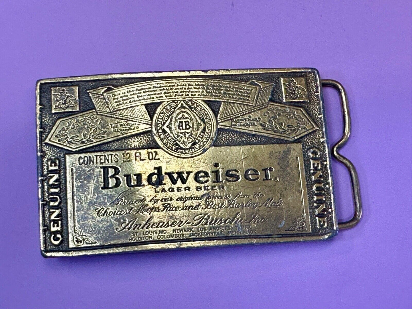 belt buckle Budweiser A-168