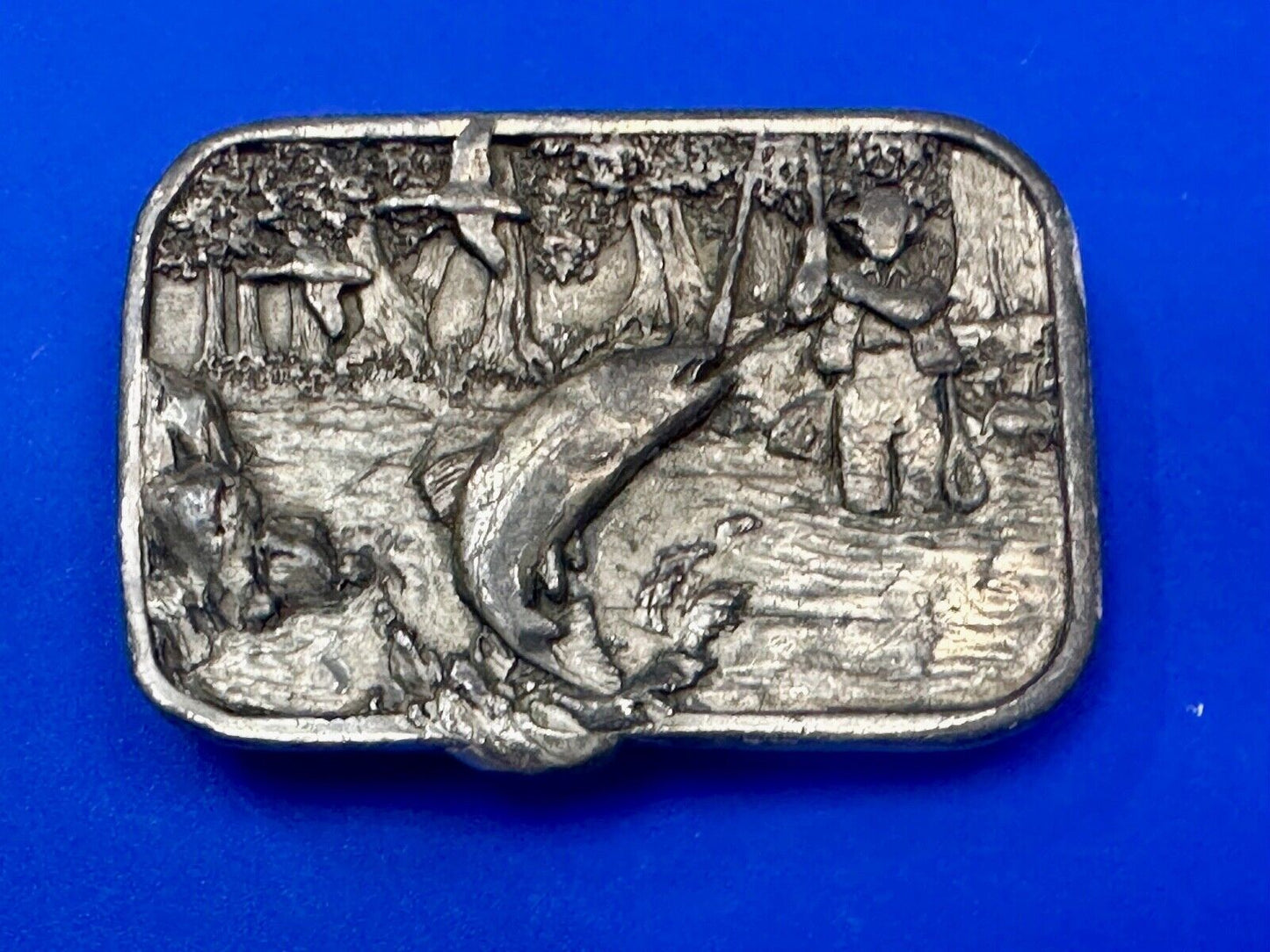 The Thrill of Fishing Vintage 1982 Siskiyou Fish Commemorative Belt Buckle