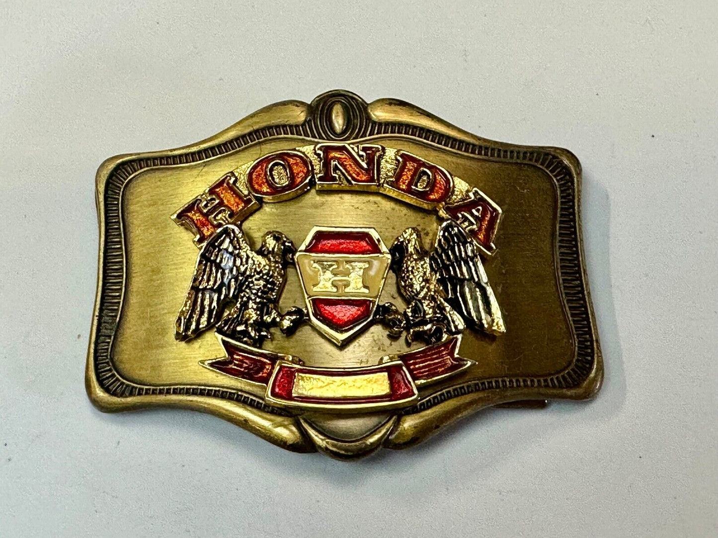 1978 Honda Goldwing Motorcycles Bikers belt buckle by A.H.M.