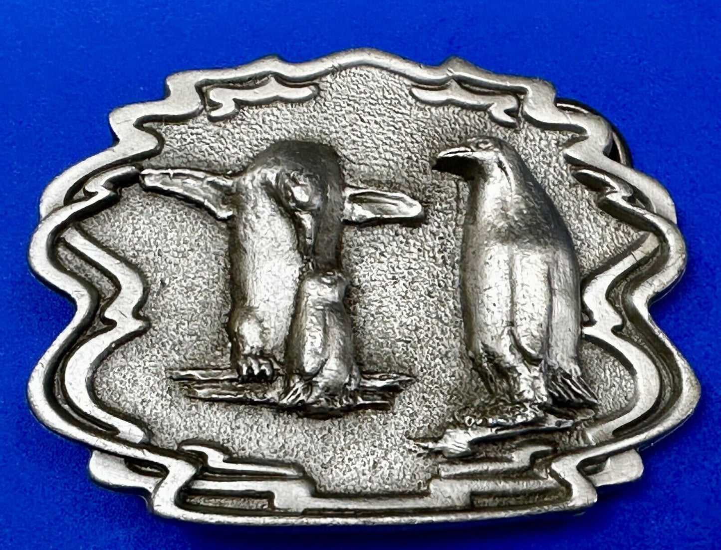 Adorable Penguins Vintage 1993 Great American Products Belt Buckle