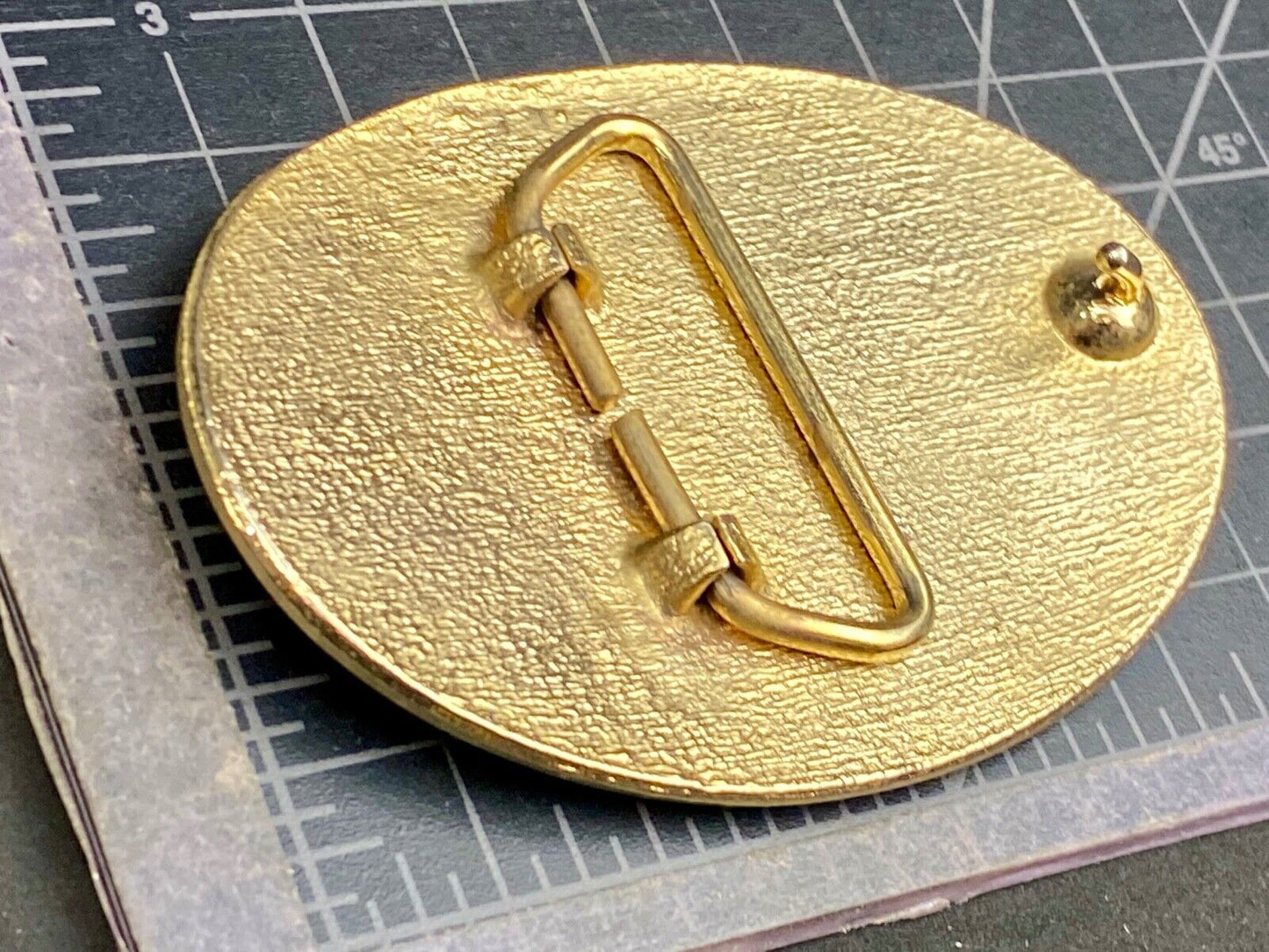 Bicentennial 1776-1976 Liberty Bell Ring for Independence gold tone Belt Buckle