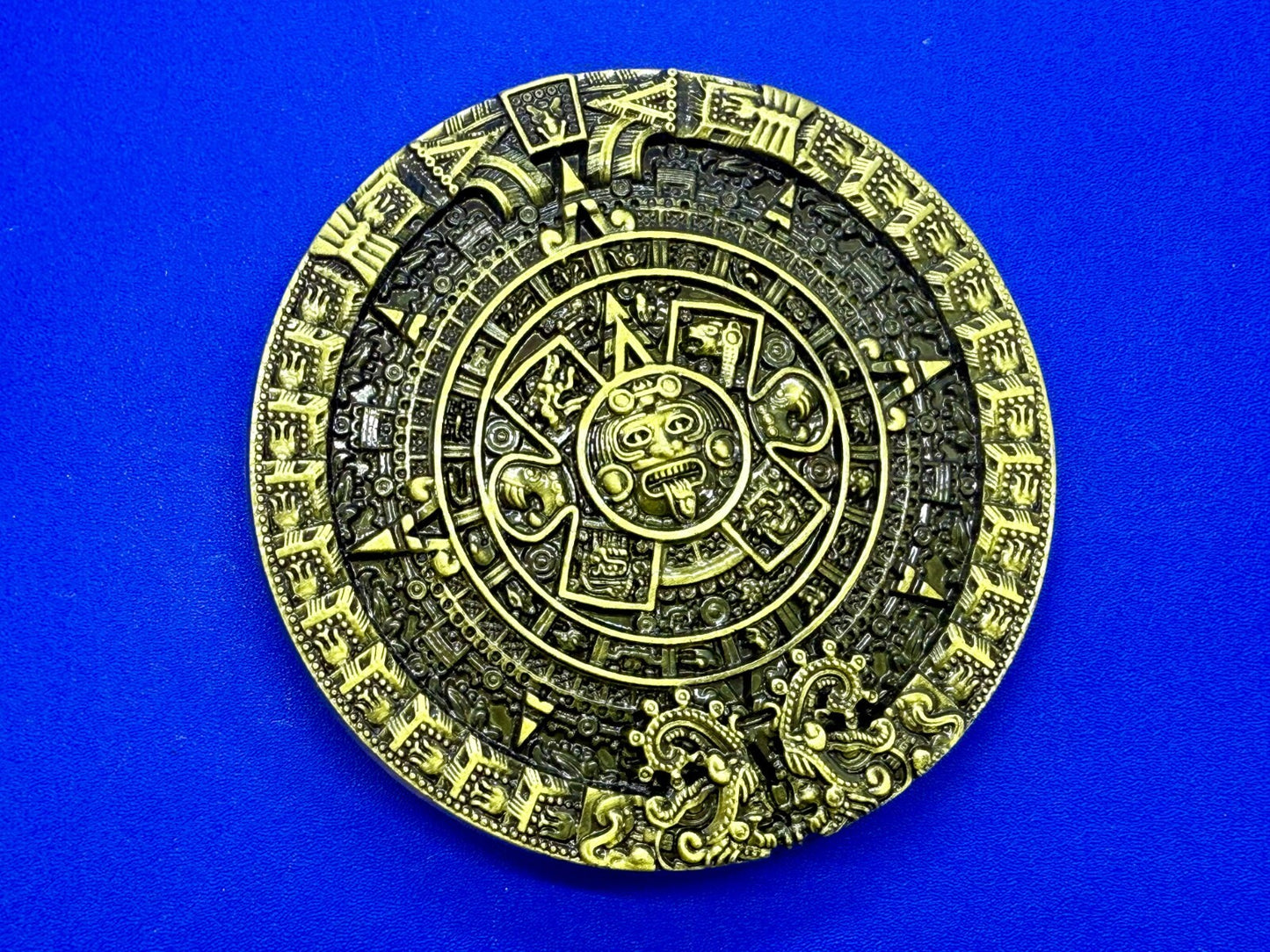 Aztec Mayan Mexican Calendar Native Indian Calendario DEL SOL Belt Buckle