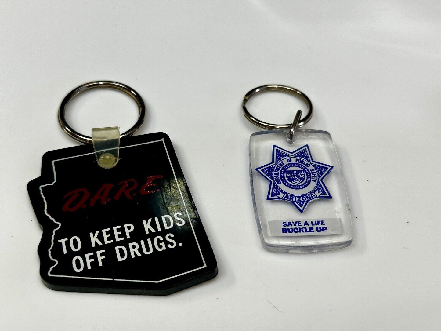 Arizona DARE and Public Safety Observe Speed Limits 2 Lot State Keychains Fobs