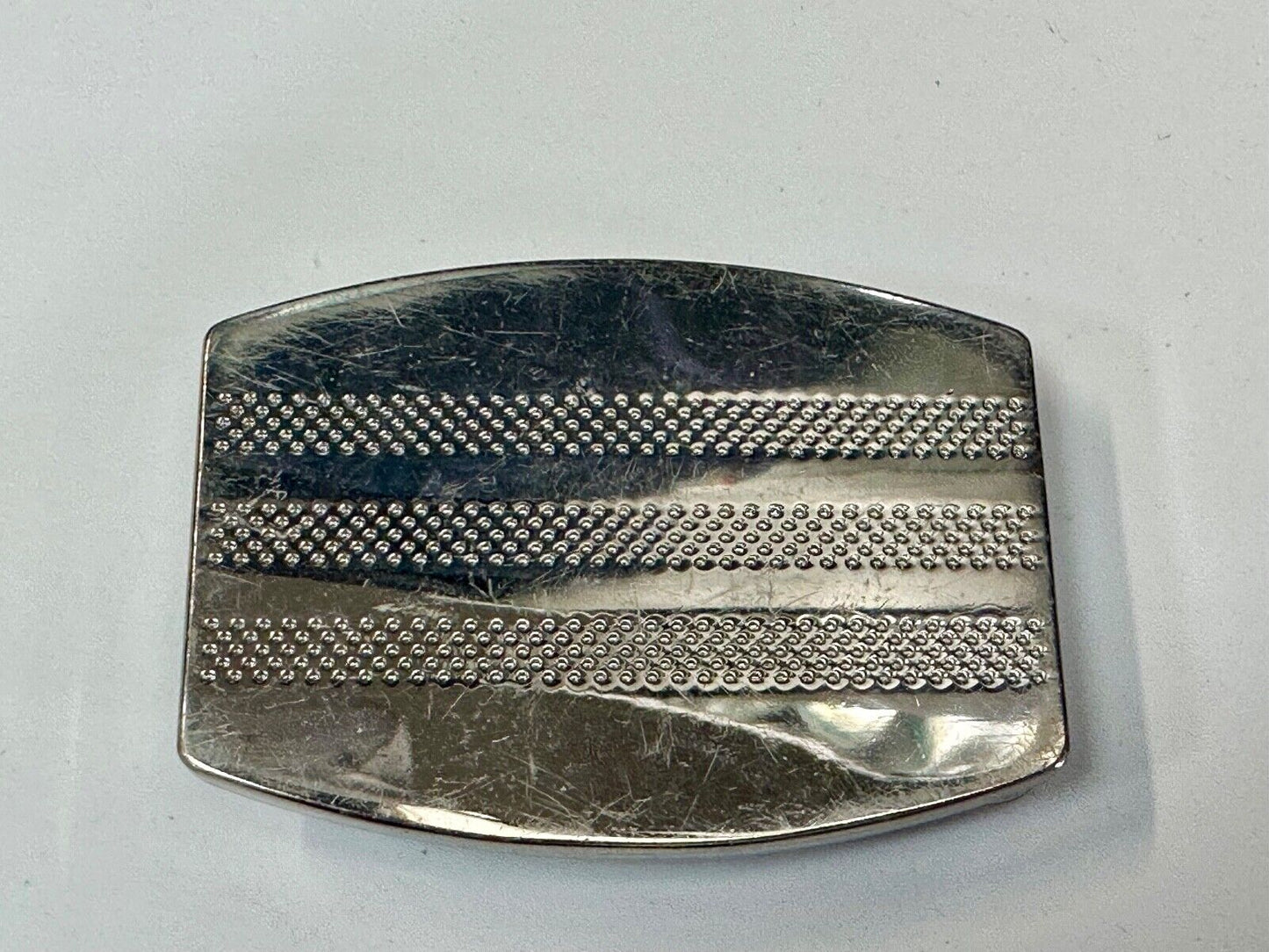 ADIDAS Silver color SHOE Footwear Co Running Golf Trophy striped belt buckle