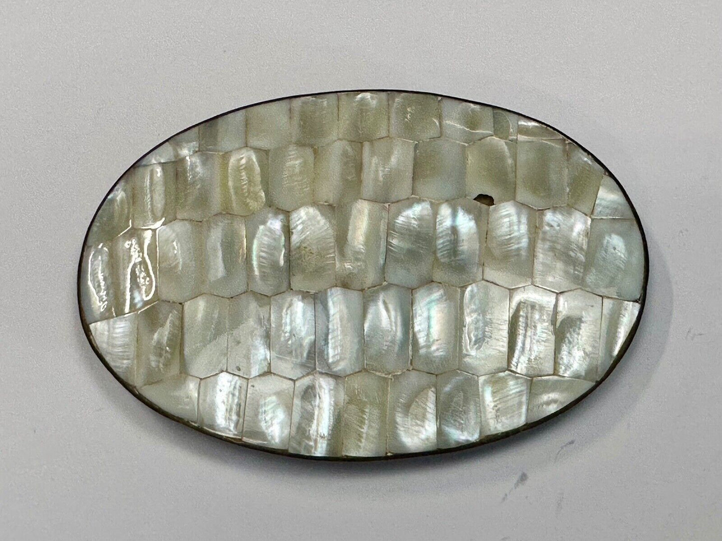 Beautiful Vintage shell theme natural brass belt slide buckle