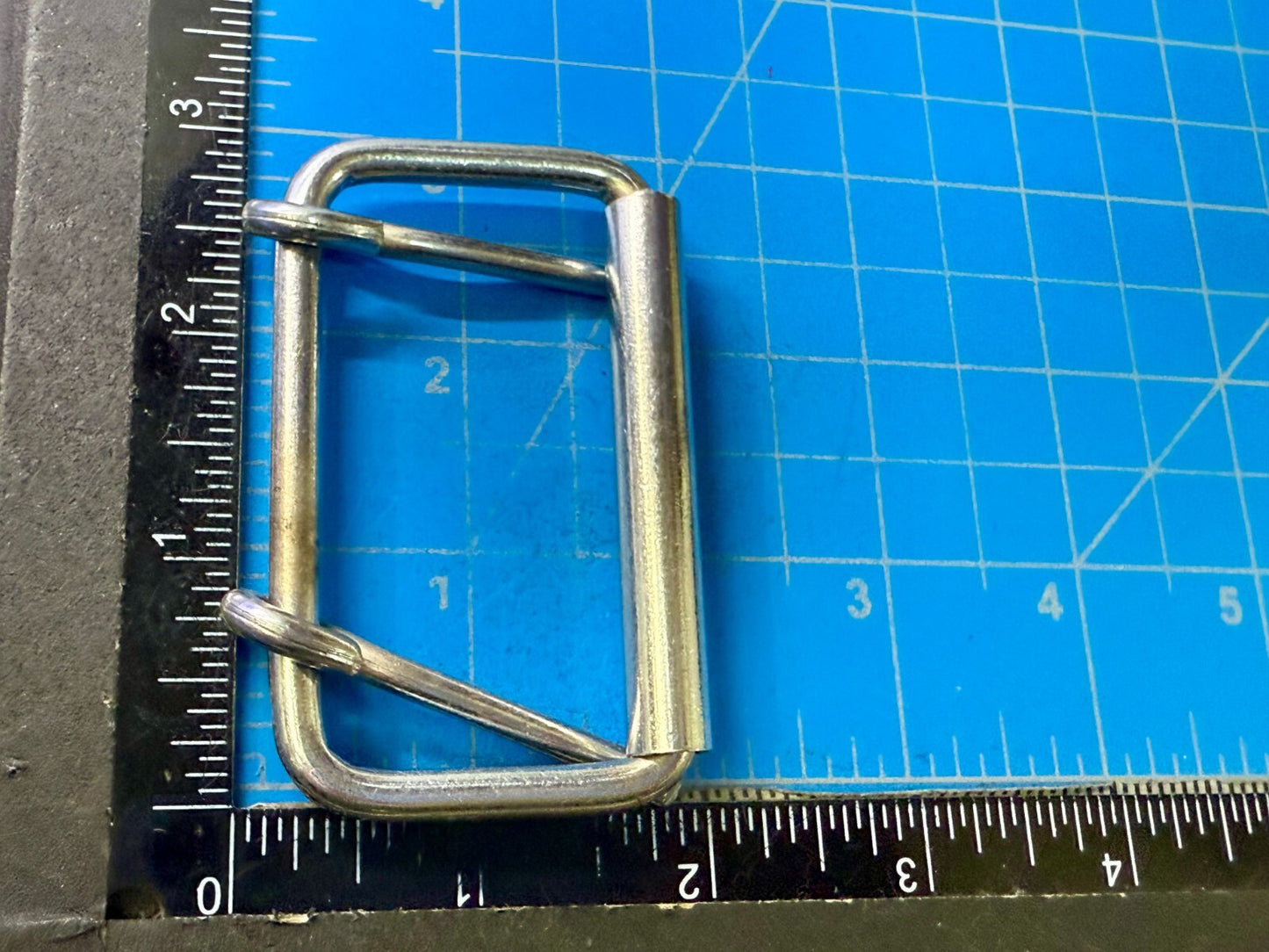 3" wide Double Prong Roller Silver Tone Replacement Uniform Belt Buckle