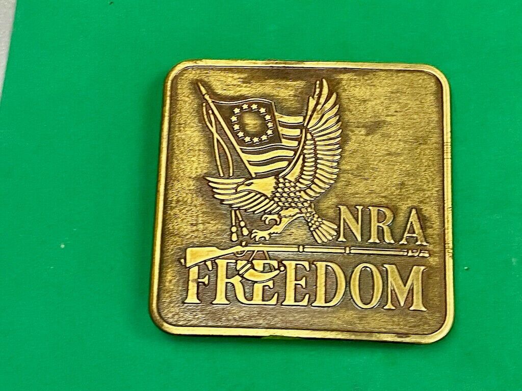 Bicentennial - Firearms Freedom Institute Nra Usa Gun Collectors Belt Buckle