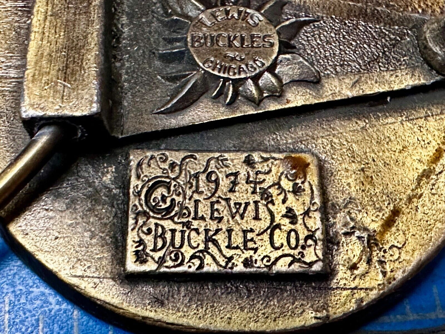 B & O Baltimore and Ohio Railroad Vintage 1974 Belt Buckle by Lewis Buckle Co.