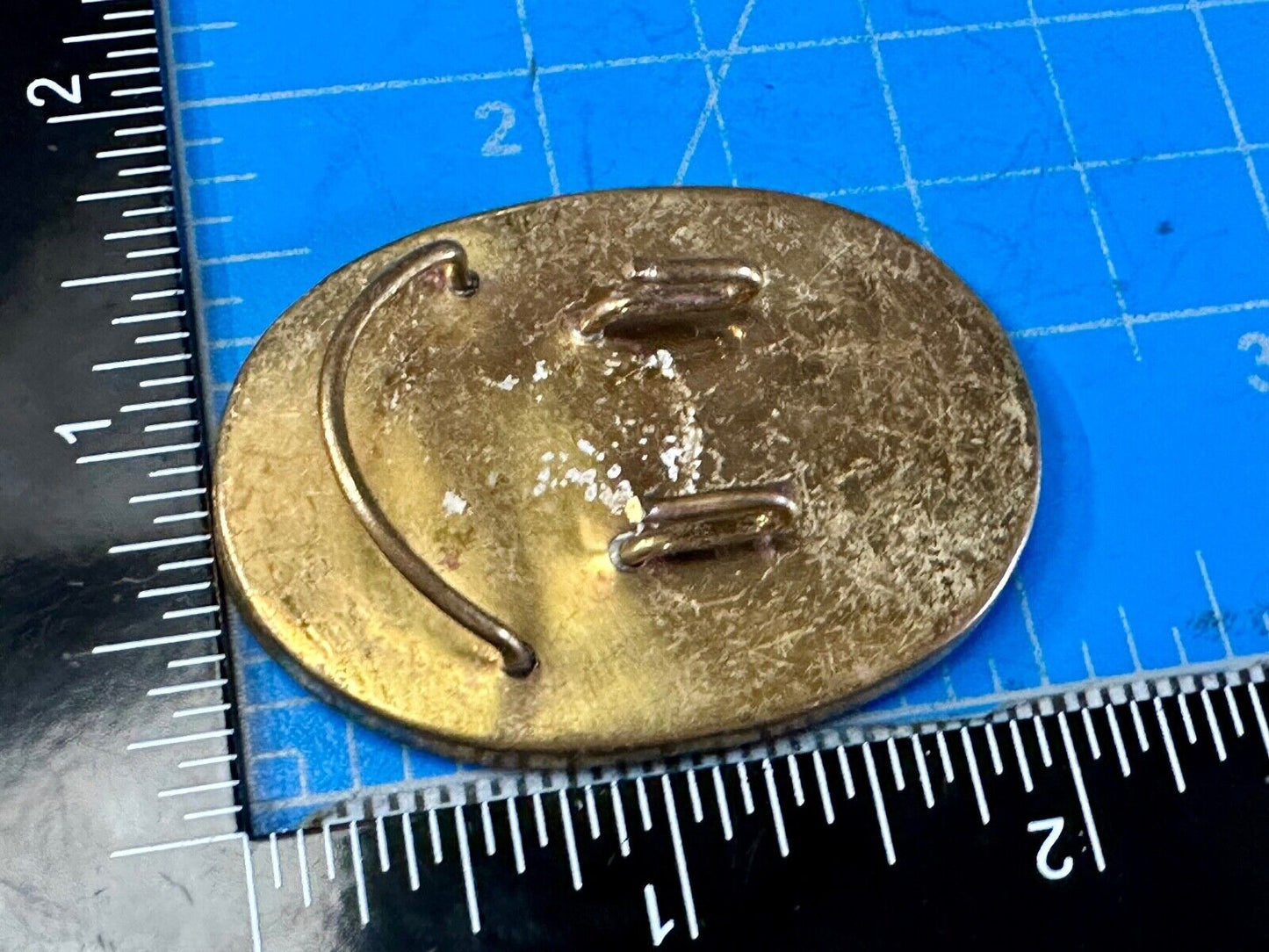 Artisan Stone and Solid Brass Art Belt Buckle