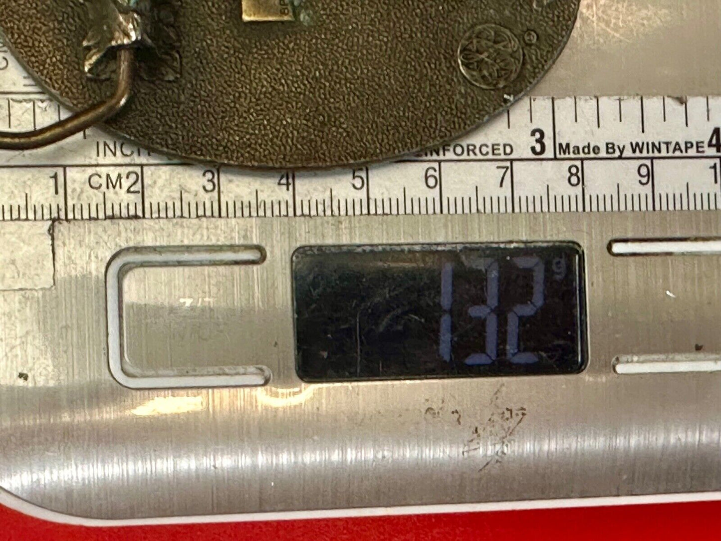 Vintage 1979 Texas Star Retro Style belt buckle by Bergamot Brass Works