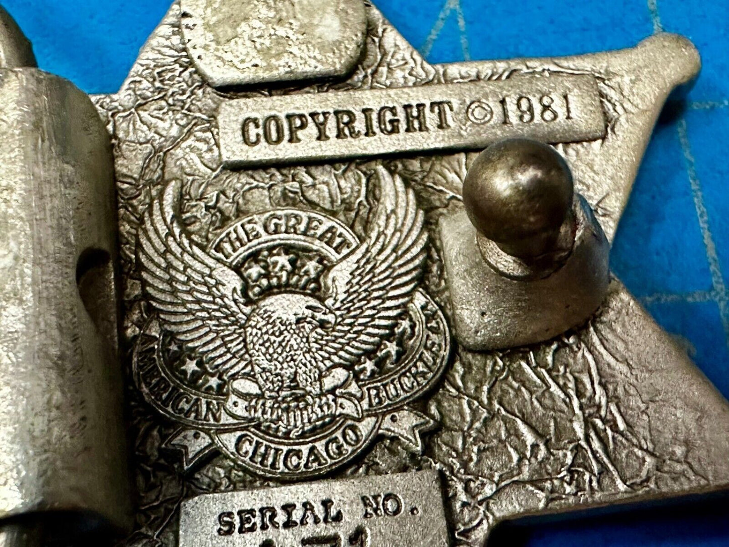 Texas Ranger Star Badge Shaped Vintage 1981 - The Great American Belt Buckle Co
