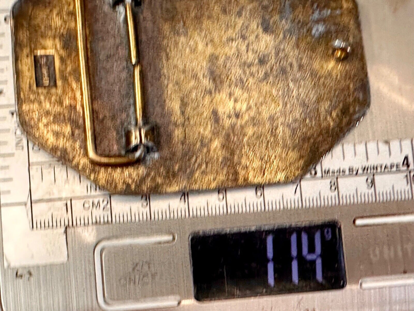 Train Engine Steam Locomotive RR collectors Vintage 70s belt buckle by Avon