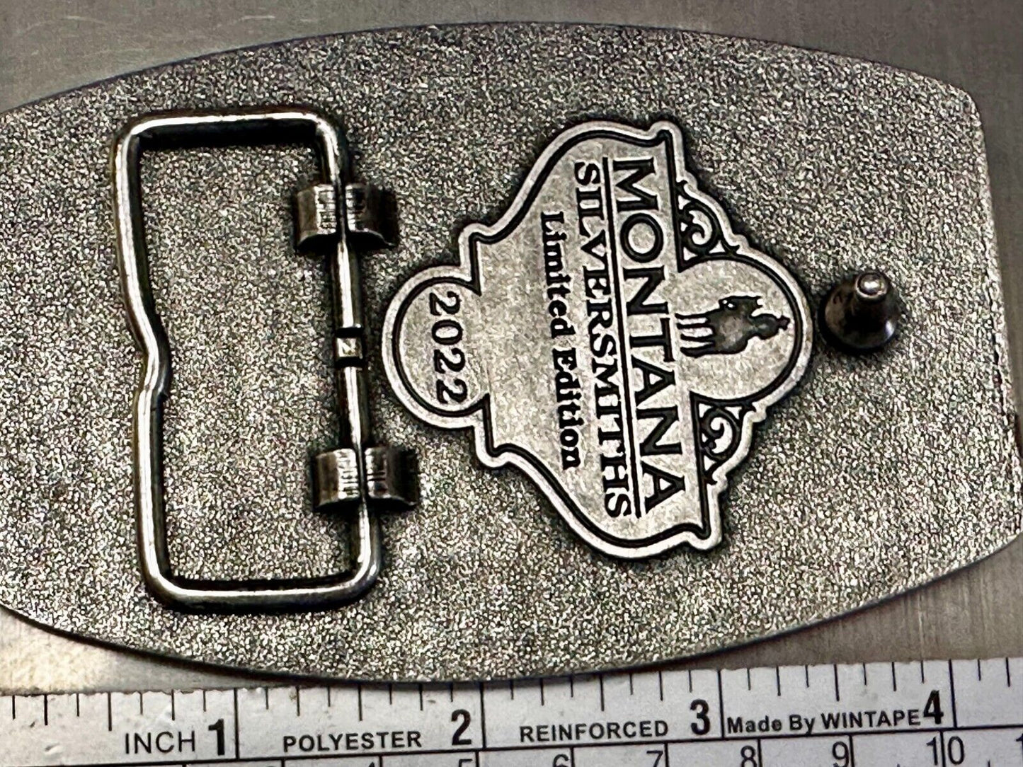2022 Pendleton Whiskey Leter Buck Rodeo Cowboys Montana Silversmiths Belt Buckle