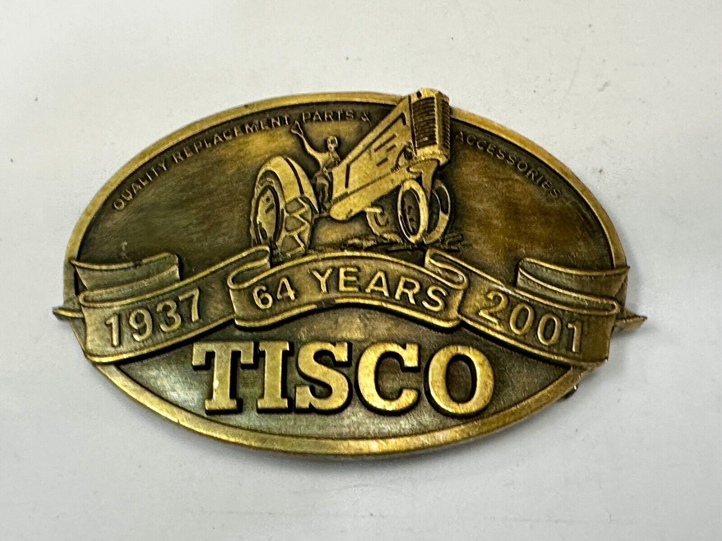 TISCO Tractor Implement Supply Replacement Parts 64 years, 2001 Belt Buckle