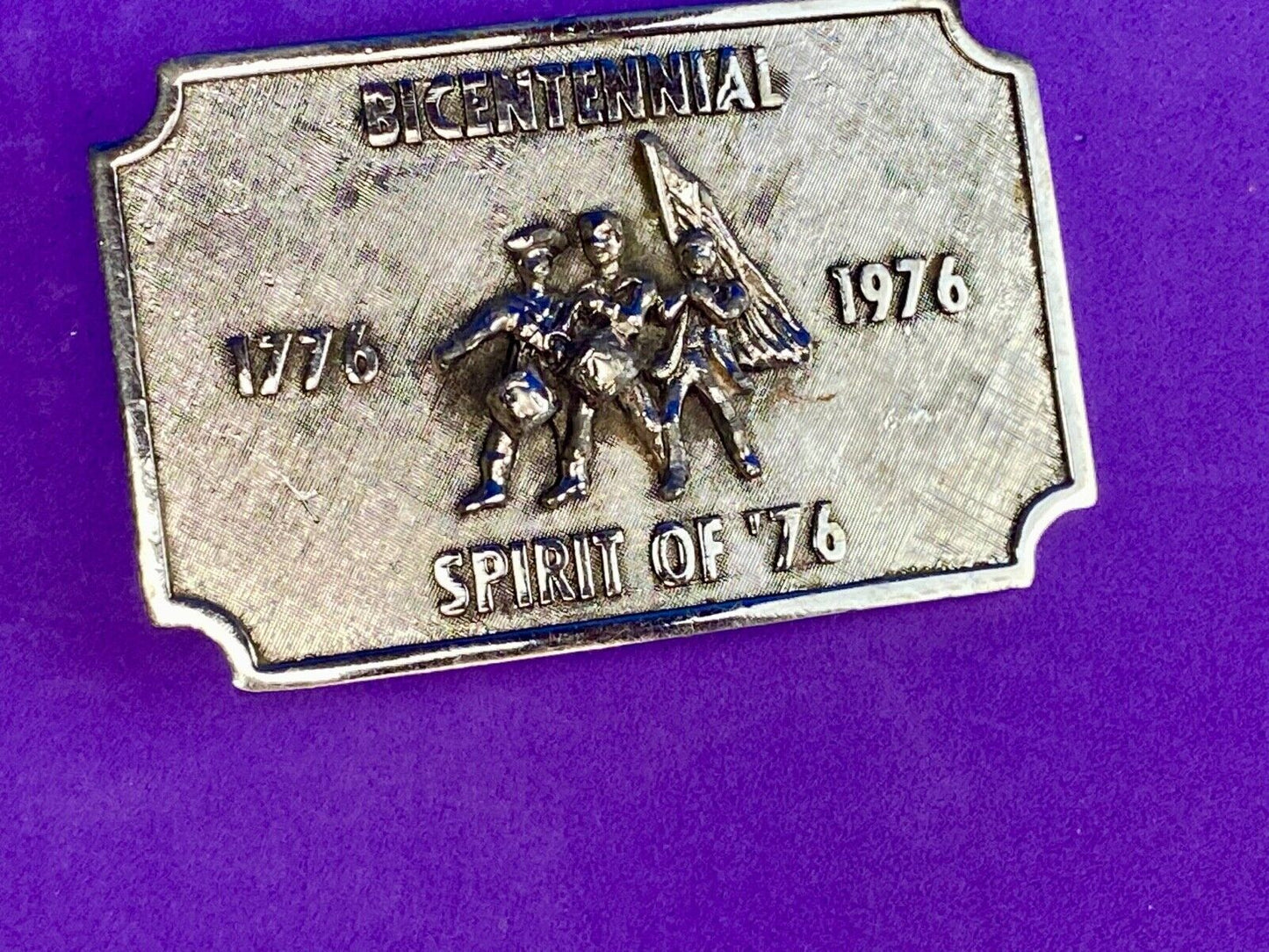 Bicentennial celebration Spirit of 76! USA patriotic America! belt buckle