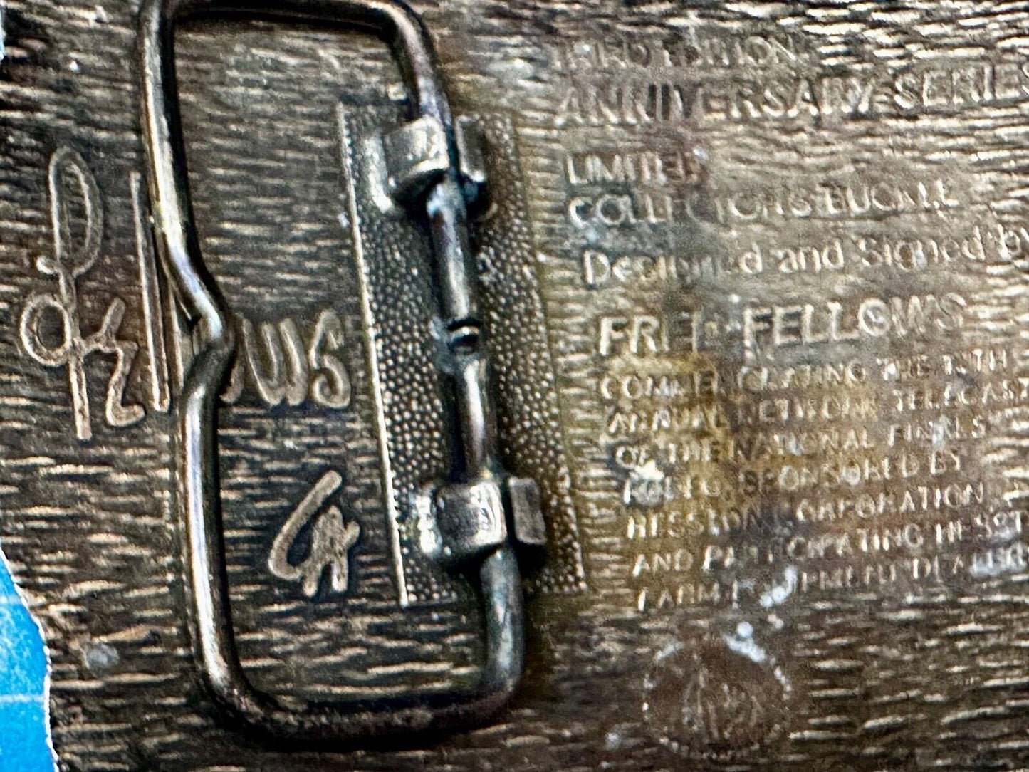 1985 NATIONAL FINALS RODEO NFR NOS ADULT SIZE Cowboys Collectable Belt Buckle