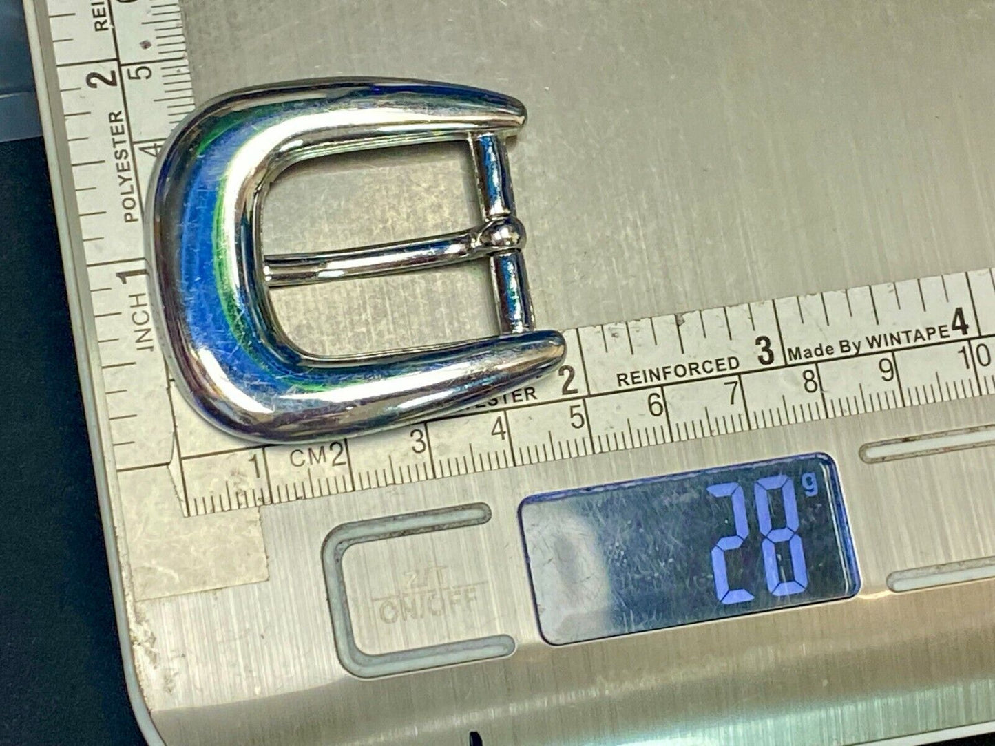 Taiwan Roc Stamped Silver Color Replacement Formal Belt Buckle