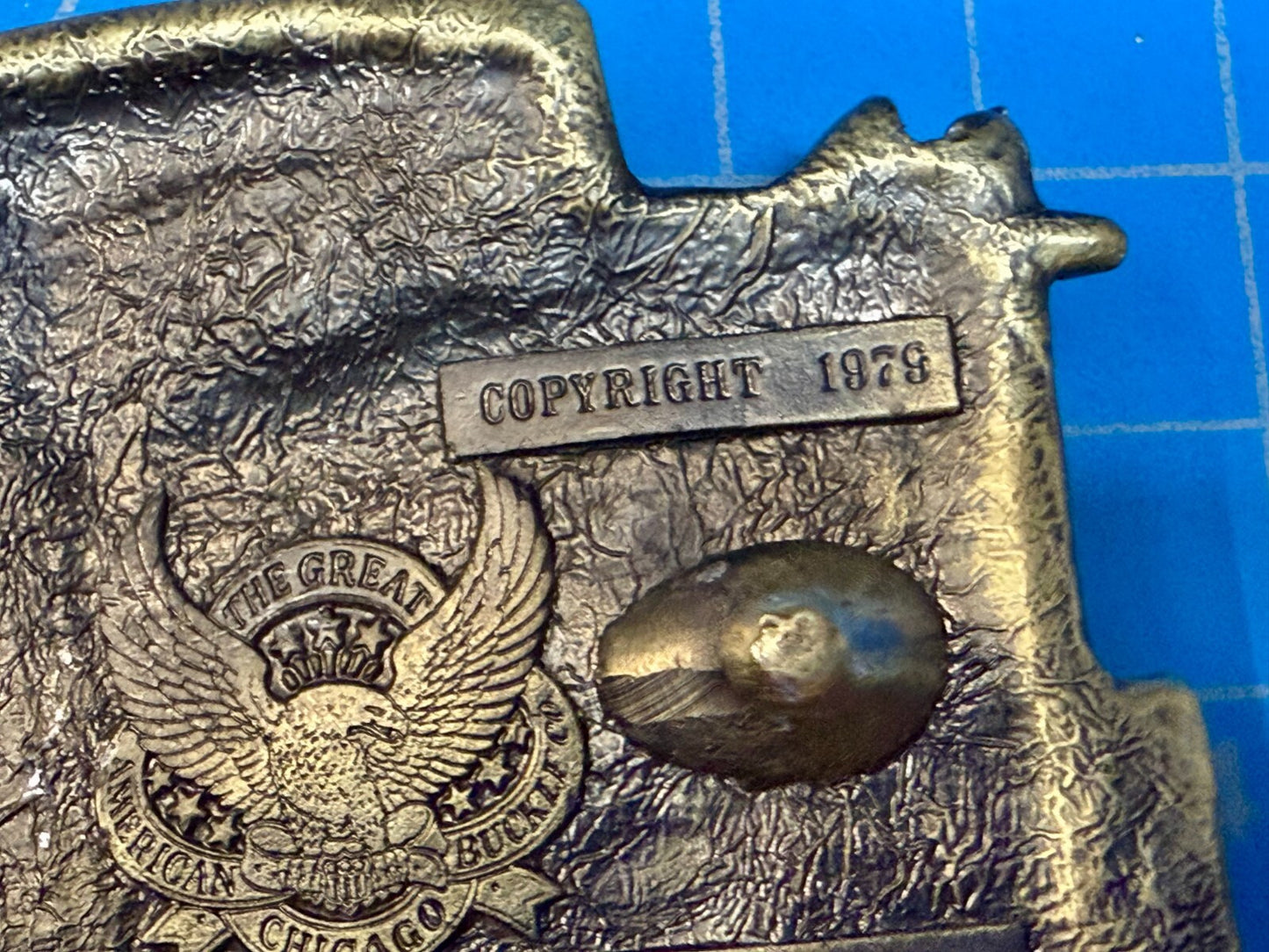 Vintage Caboose Railroad Car Freight Train 1979 The Great American Belt Buckle