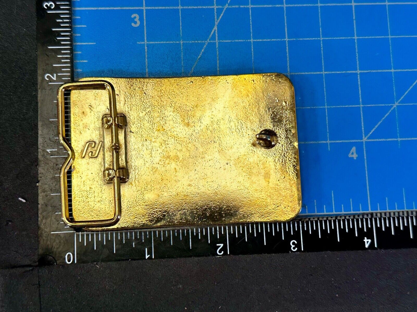 Austin Texas Distributing and Manufacturing 1987 - 1988 Gold Tone Belt Buckle