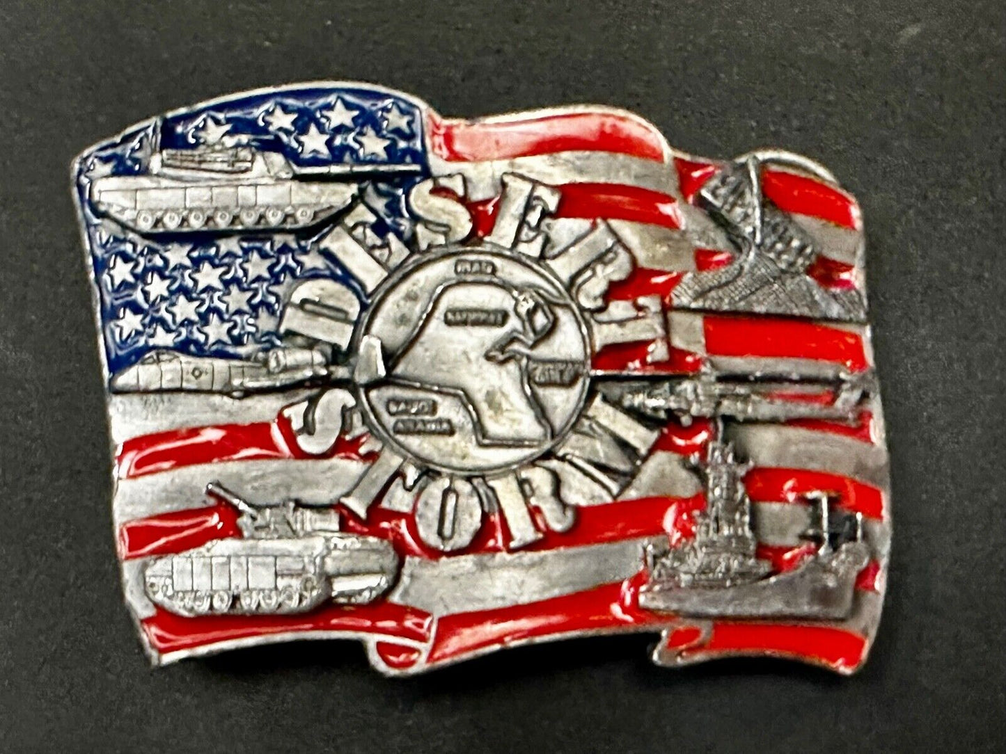 1991 Siskiyou Operation Desert Storm Belt Buckle P-92 -All Military