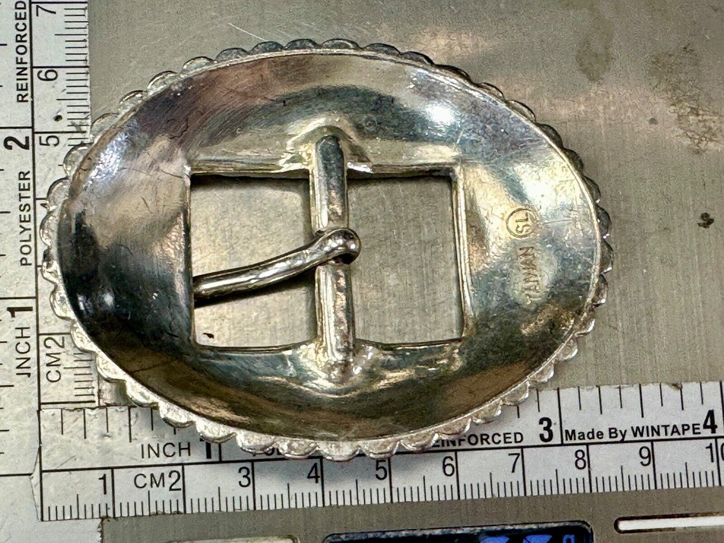 Taiwan SL marked oval center bar replacement belt buckle