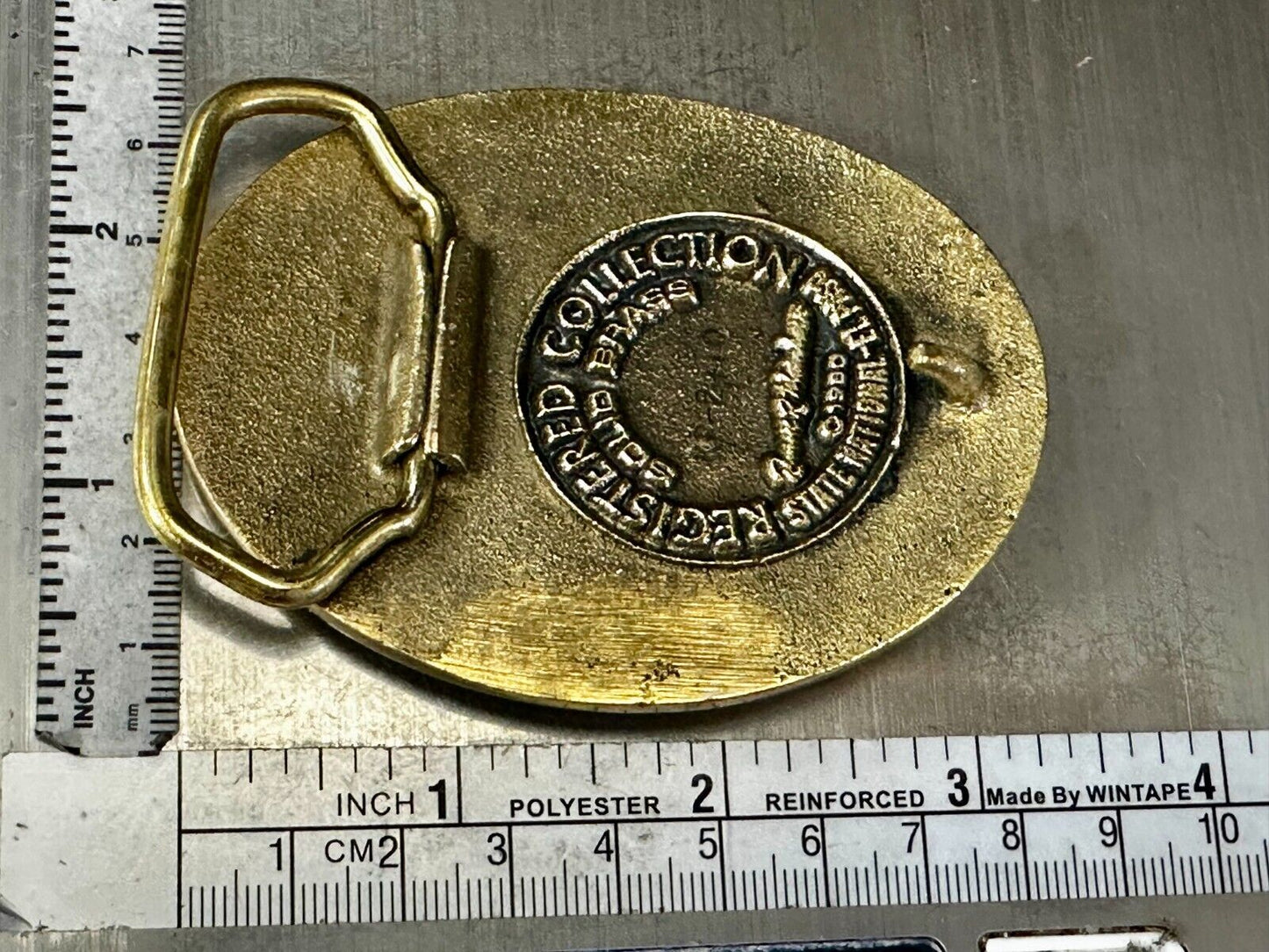 Train Engine El Paso Del Norte 1881 Rail Road Locomotive Solid Brass Belt Buckle