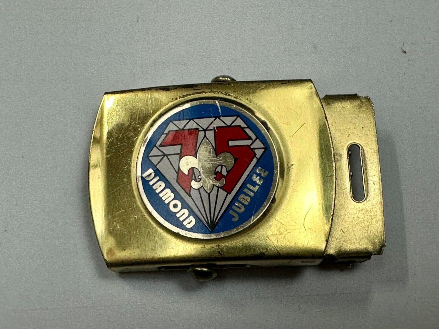 Vintage BSA Diamond Joublee 75 year celebration USA made belt buckle