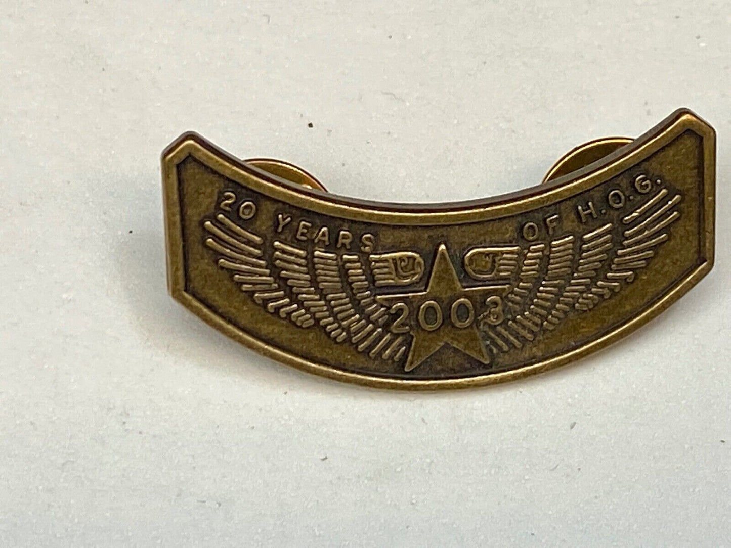 2003, 20 years! Harley Davidson HOG Harley Owners Group Motorcycles Pin