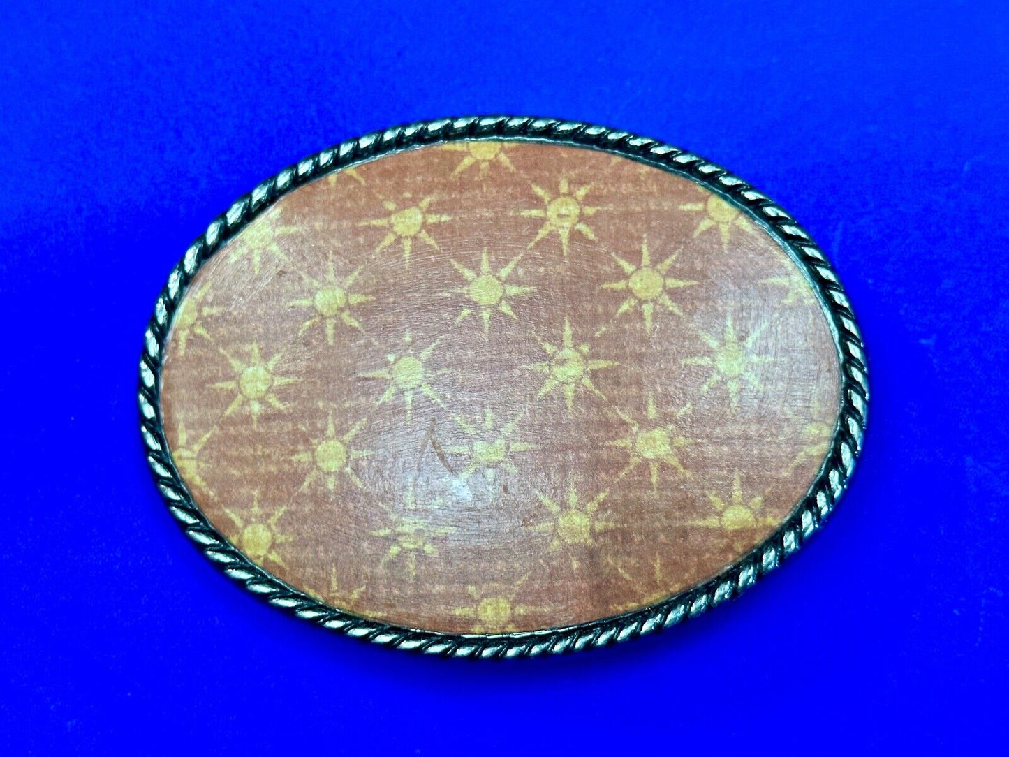 Twinkle Star - what I call wallpaper pattern vintage belt buckle by Ivan