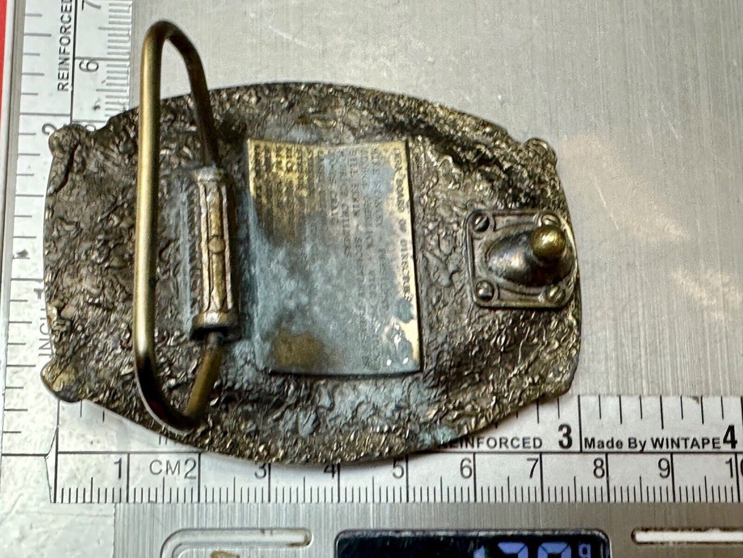 Vintage 1991 IRMA Indiana Mine Rescue Contest 3rd annual belt buckle