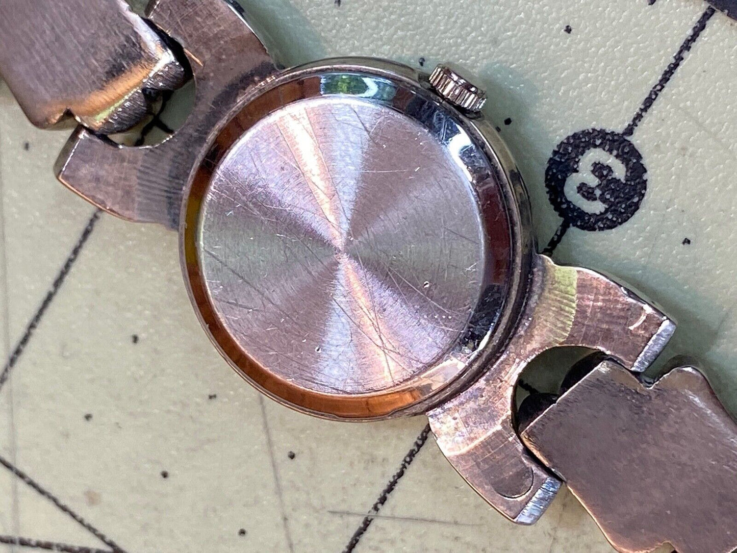 Vintage Homer women's silver tone dress watch - new battery.