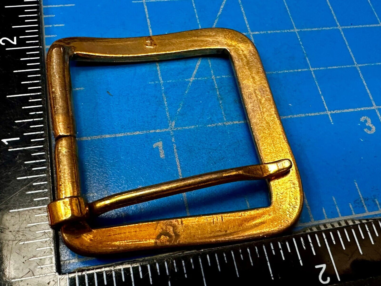 2" Wide Vintage Brass Tone Replacement Belt Buckle