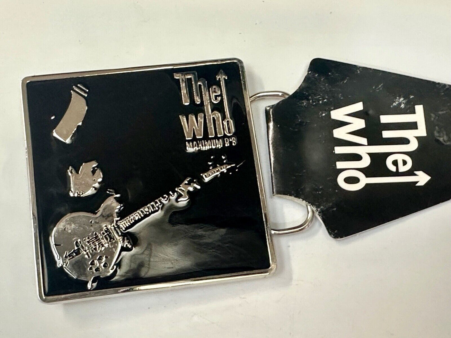 The Who - Maximum RnR Music Band Guitar Player 2005 Bravado Merch Belt Buckle