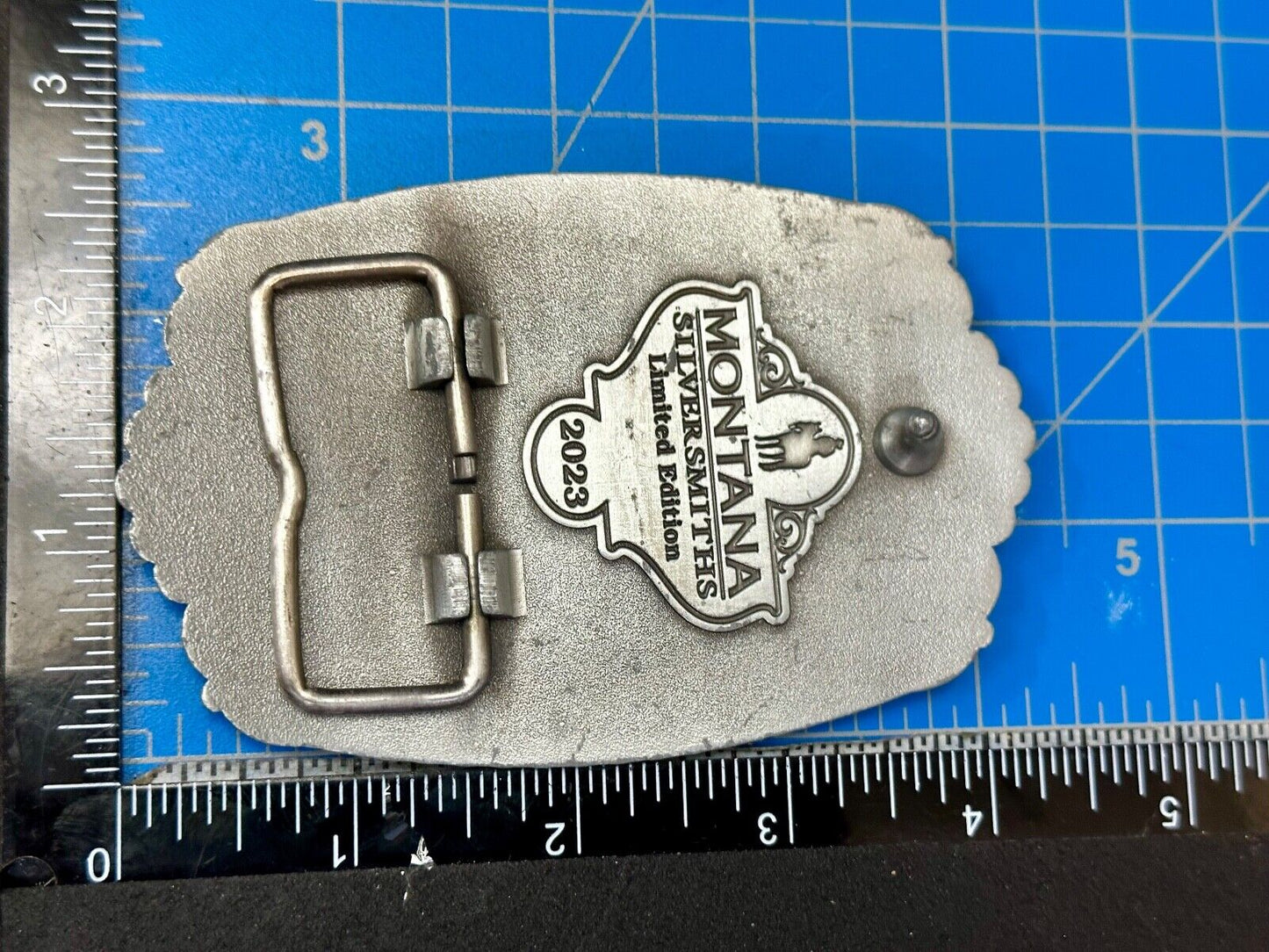 2023 Pendleton Whisky Let'er Buck Montana Silversmith Rodeo Cowboys Belt Buckle