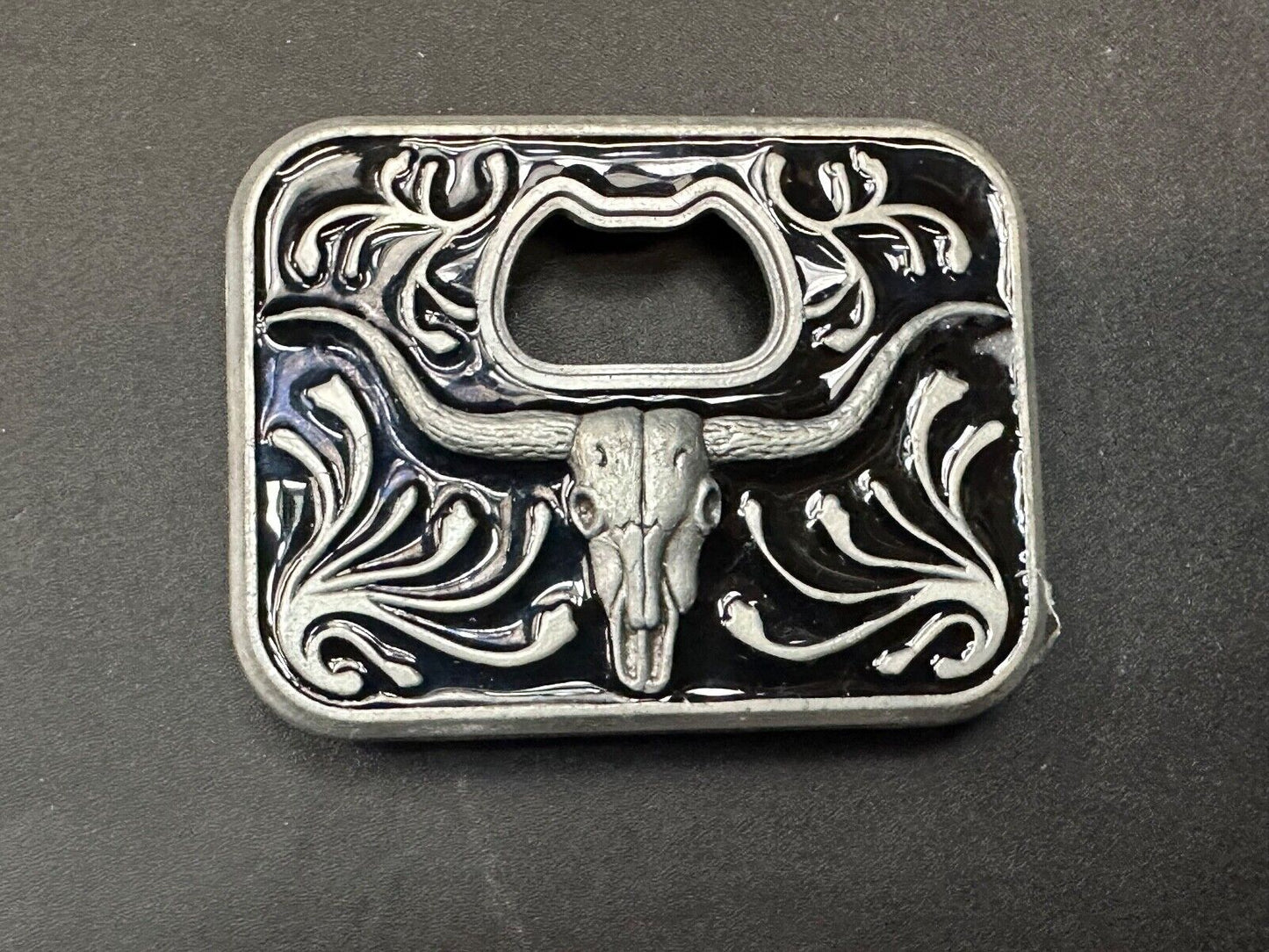 Texas Longhorn Cow cowboys cowgirls western belt buckle by Siskiyou 5259