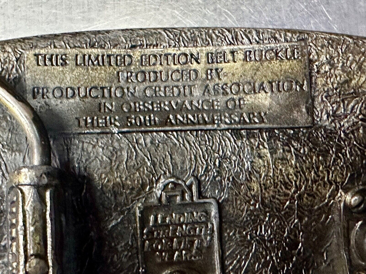 The First PCA loan Production Credit - Vintage The Great American Belt Buckle Co
