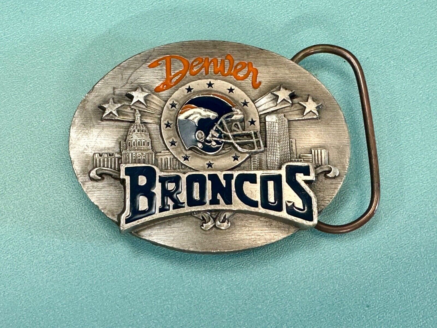 THE Denver Broncos - Most NFL Wins of the 1990's commemorative belt buckle