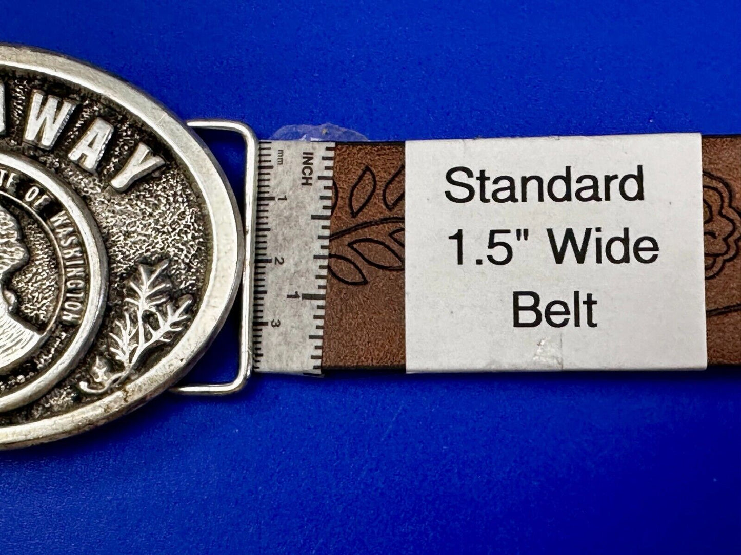 The Seal of the State of Washington 1889 Peanaway Vtg 1987 Collector Belt Buckle
