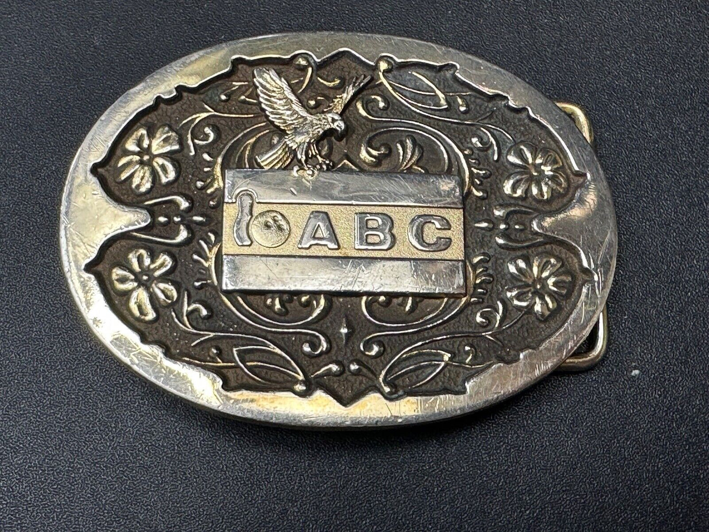 ABC Bowling Trophy Beautiful Sports Award Modern Western Belt Buckle by Balfour