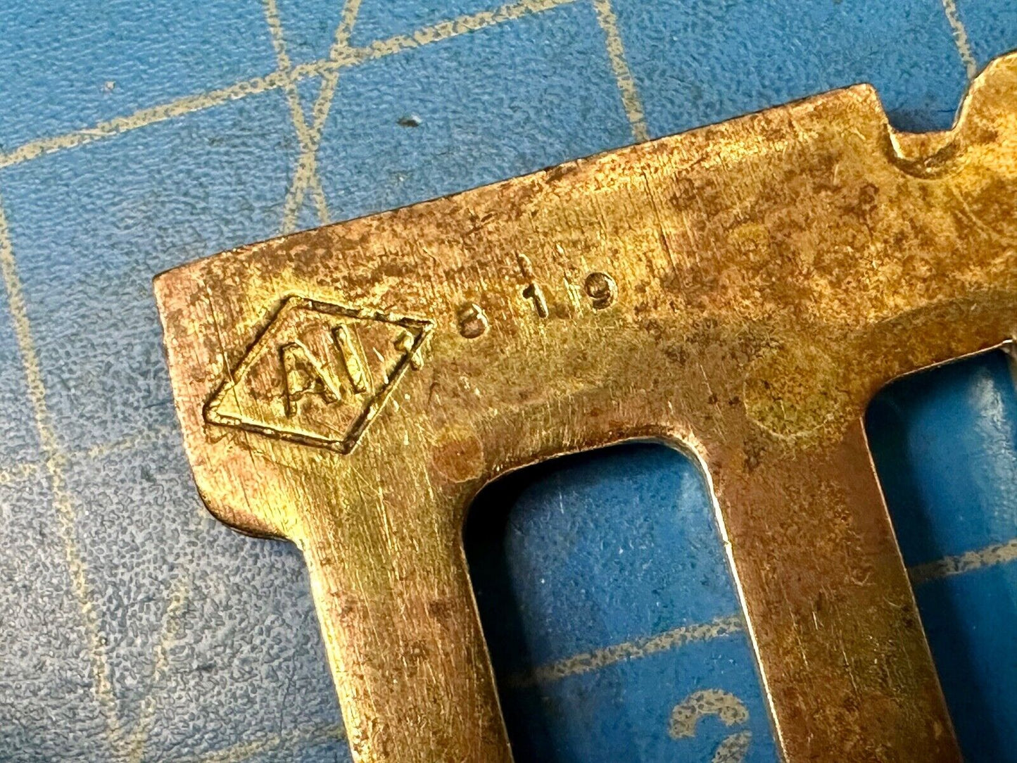 BILL Custom Name in cutout block letters solid brass Baron Belt Buckle