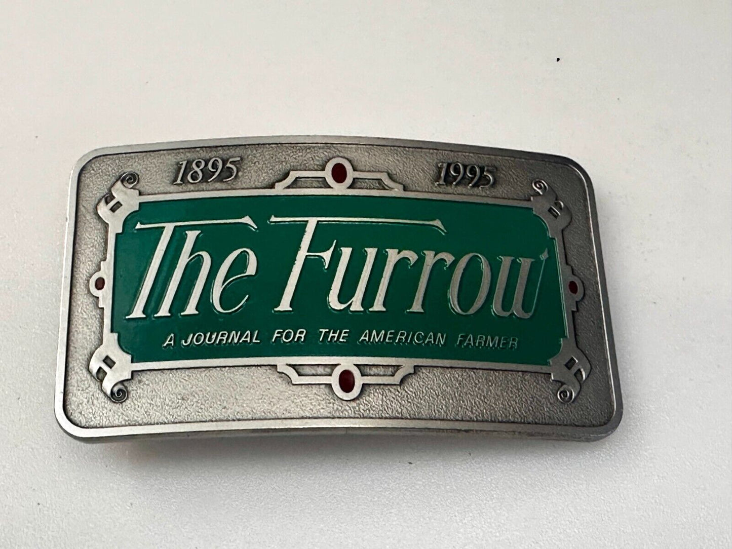 The Furrow A Journal For The American Farmer VTG 1995 NOS John Deere Belt Buckle