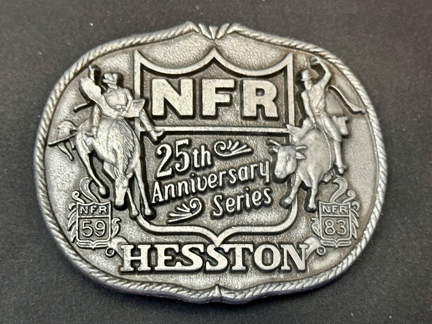 1993 Hesston National Finals Rodeo NFR 25th year celebration Belt Buckle