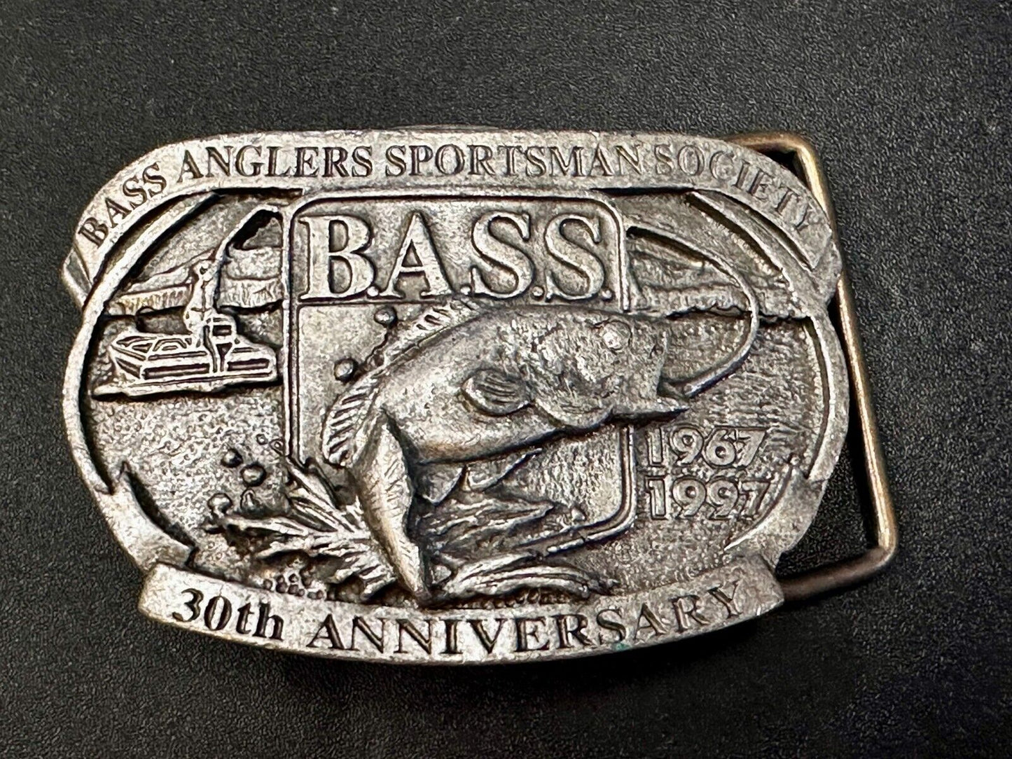 Bass Anglers Sportsman Society 30th Anniversary Club Belt Buckle