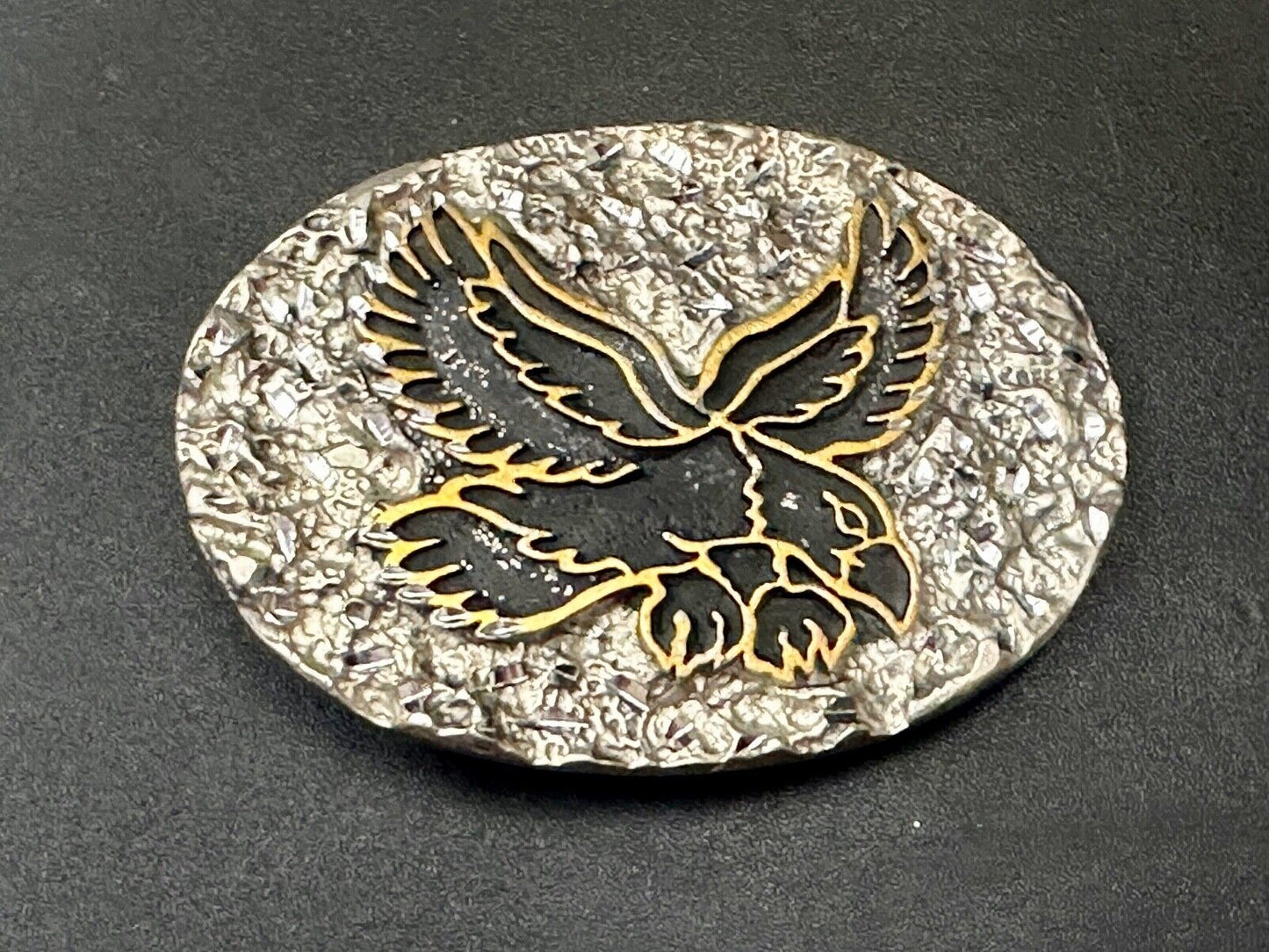 Attacking Eagle - Native American Indian Theme belt buckle Handcrafted by SSI