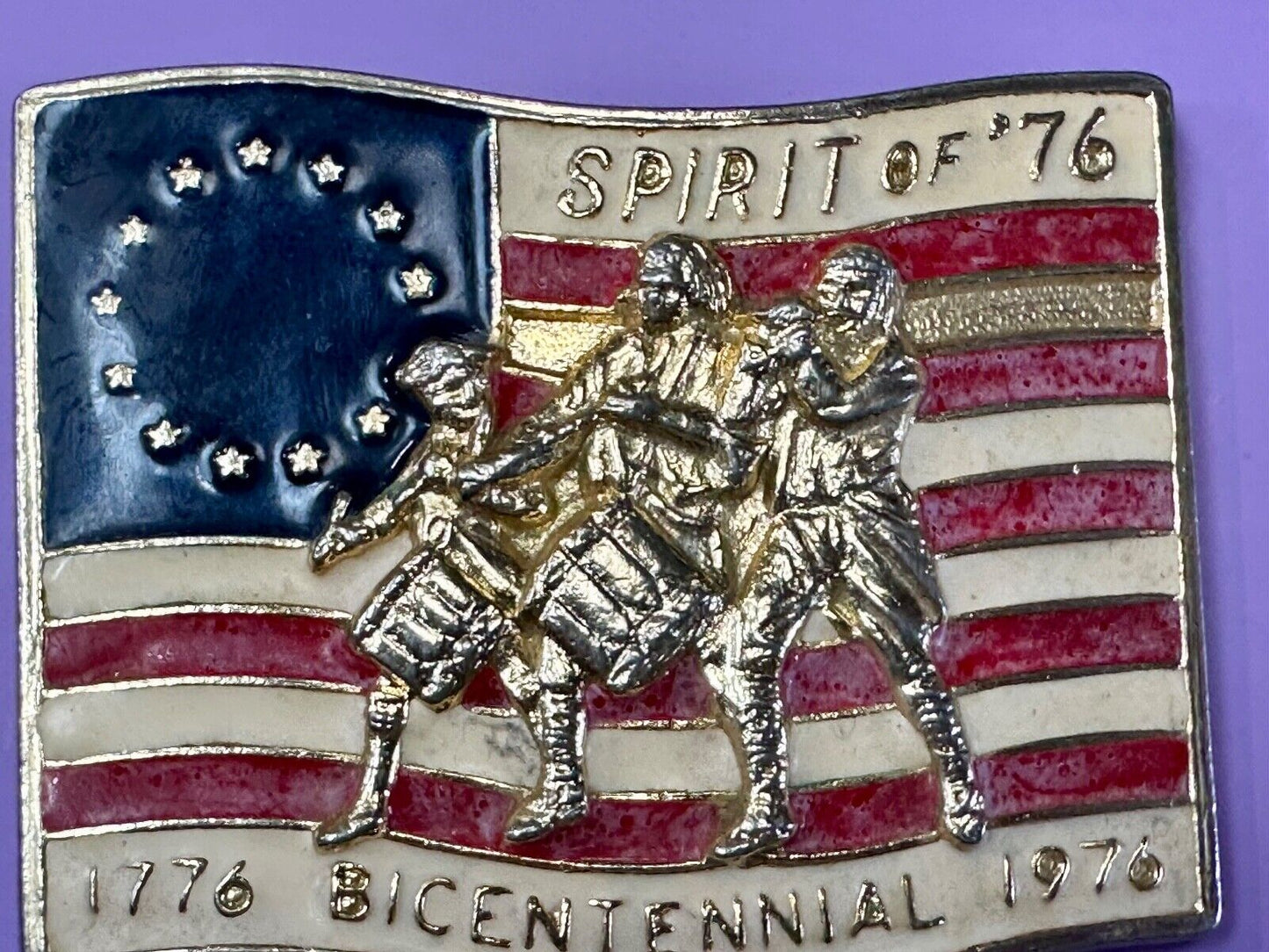 USA Flag The Spirit of 76 - Patriotic American Marching Band belt buckle