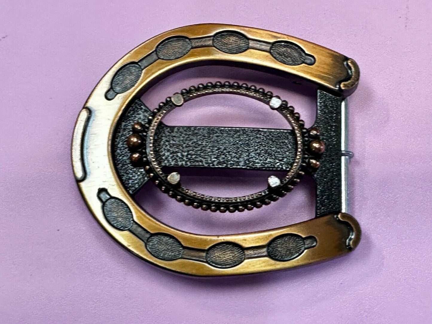 30 x 40 mm Western Horseshoe Shpaed Belt Buckle To Mount Your Cabochon Gem Stone
