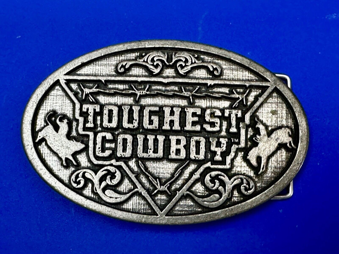 Toughest Cowboy Radio TV Show Commemorative Silver Tone 2007 Belt Buckle